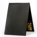 Black paper sketchbook